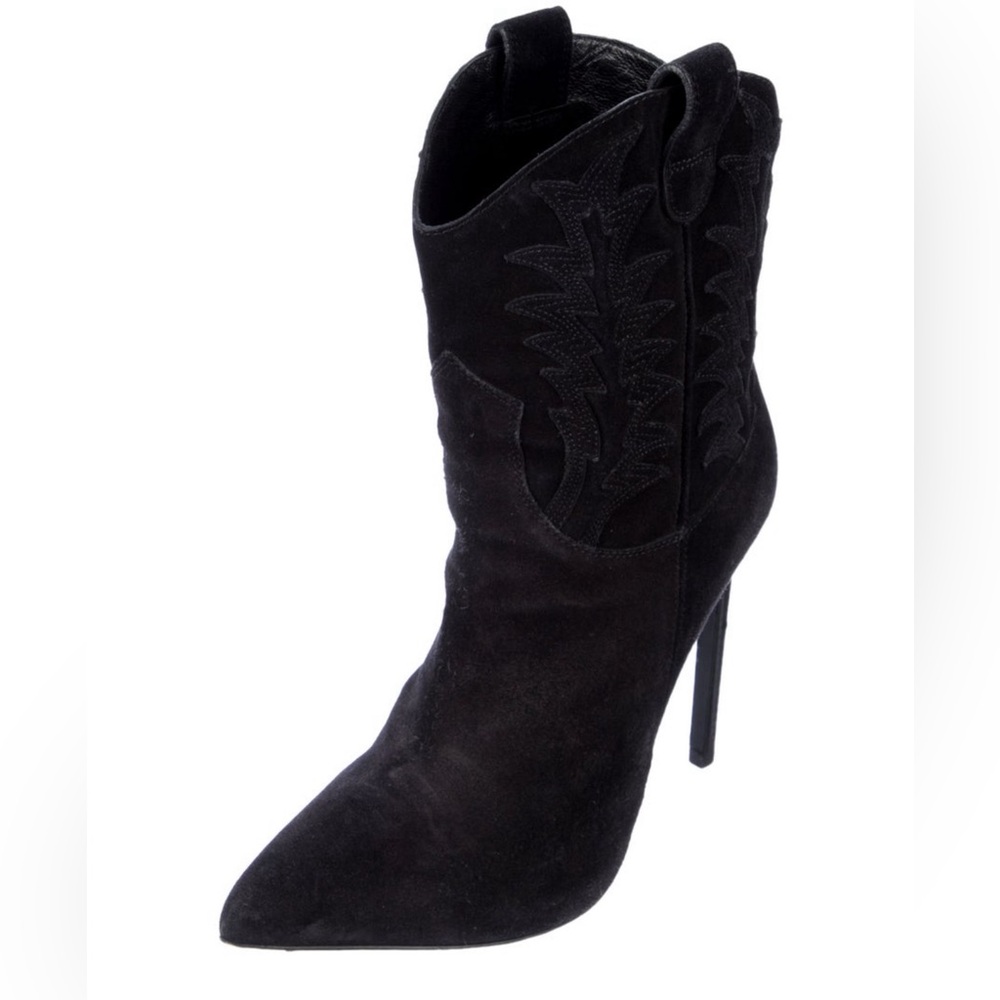YSL Heeled Paris Cowboy Boot-Size 37